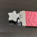 Havana Night Show Pink Croc Leather Band Bracelet with HN Bling Initials Photo 5