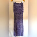 Cynthia Rowley  striped blue mesh lined maxi dress beach cover-up Small Photo 2