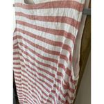 BeachLunchLounge  Linen Striped Red White Shift Mini Dress | Womens M Photo 2
