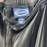 Scoop faux leather Black joggers pull on L casual fall winter active neutral Size L Photo 10