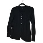 Apt. 9 Apt.‎ 9 Black Cardigan Sweater Ribbed Knit Button Front Petite Size S Photo 0