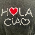 Banana Republic Hola Ciao Knit Heart Sweater Size Medium Soft Essential Photo 1