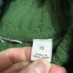 Halogen Green Chunky Knit Turtleneck Sweater Womens XS Cable Knit Fall Winter Photo 8