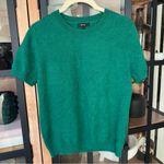 Quince  Mongolian Cashmere sweater short sleeve top tee everglade forest crewneck Photo 1