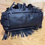 NWT Deadstock CBGB & OMFUG Genuine Leather Black Fringe Satchel Bag Photo 9