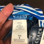 CHAPS NEW Womens 6 Tropical Leaf Print Tankini Swim Top Marina Blue Photo 4