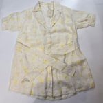Tularosa  Whitaker Button Front Dress in Faded Yellow Floral XXS Photo 2