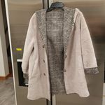 Love Token ππ Eddie Faux Fur Reversible Hooded Coat ~ Plaid Print Small S NWT Photo 10