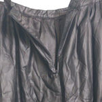 Yumi Kim  Berry Blast Skirt Midi Black Vegan Leather Pockets M New Photo 3