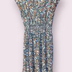 Sienna Sky Floral Smocked Waist Dress - size small Photo 0