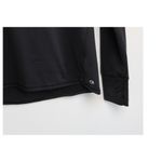 GapFit Women's Sz M Winterbrush Black Long Sleeve with Mock Zip Neck Photo 4