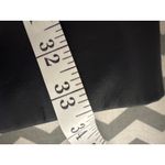 Preston & York Women’s 1X Genuine Leather Overcoat – Black, Lined Photo 3