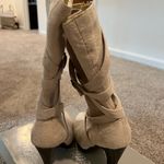 Charlotte Russe Ivory Tall Faux Suede Boot Photo 4