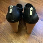 Banana Republic  Octavio Heels. 7.5 Black Platform Ankle Boots Back Zip H… Photo 4