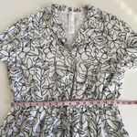 Fabletics Floral Print Crinkle Cotton Voile Short Onesie Romper Women’s Medium Photo 5