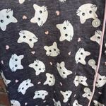 Pillow Talk womens cat print button front pajama top black/ white XL Black Photo 3