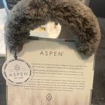 Aspen Brown Black Adjustable Faux Fur Fluffy Winter Earmuffs Hair Accessory Hat Photo 2