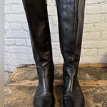 Tommy Hilfiger  Black Leather Riding Boots size 7 1/2 Photo 2