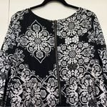 Old Navy Old‎ Navy Black and White Mandala Print Dress with Zipper Back - Size Large Photo 4
