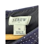 J.Crew Navy Blue & White Polka Dot Flounce Hem Dress Women's Sz 10 New Photo 1
