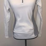 SO  white fleece 1/4 zip pullover sweatshirt comfy thumb holes Photo 2