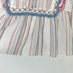 Ella Moss Natalia Ruffle Baby Doll Top Sleeveless Fringe Size Large L EUC L2191 Photo 6
