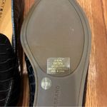 Lucky Brand  Women Black Alligator Embossed Textured Leather Loafers Flats Sz 8 Photo 4