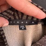 Tiana B. Black and Gold Tinsel Geometric Mini Dress Size 8 Photo 6