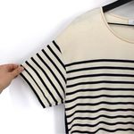 LA LIGNE Edie Cotton Dress Striped Cream Black L Size L Photo 2
