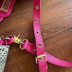 Badgley Mischka  snakeprint pink button closure crossbody bags Photo 4