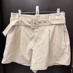 DO+BE  Shorts Leather High-Waisted Faux Belted Photo 0