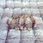 Southwest Jewelry Set Silver and White Photo 6