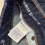 American Eagle Hi Rise Shortie Dark Wash Shorts 360 super stretch size 2 Photo 3