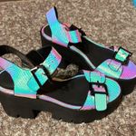 Top Shop Iridescent Platforms Photo 2