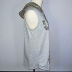 SEW IN LOVE Gray Green Camo USA America Sleeveless Hoodie Medium Photo 5