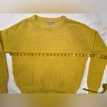 Urban Outfitters  Yellow crew neck knit sweater, cotton‎ blend, size Small Photo 5