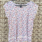 Motherhood Maternity Motherhood Oh Baby short sleeve floral blouse slinky MEDIUM maternity Photo 0