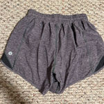 Lululemon Hotty Hot Short II *Long 4" Heather Lux Multi Black Black- Size 2 Photo 0