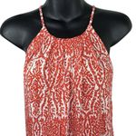 Joie  Orange White Loose Fit Tank Top Women’s XS Free People Style SUMMER BEACH Photo 3