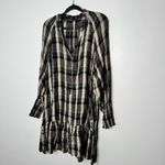 Free People  Red Moon Plaid Mini Dress in a neutral combo color size XS Photo 2