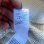 Lucky Brand  Cream Gold Star Snowflake Crew Neck Pullover Sweater Large Photo 3