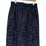 Halogen  Black & White Wool Blend Tweed Pencil Skirt Size Women's Classic 14P Photo 0