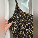 Reformation Black & Yellow Floral Polka Dot Midi Slip Dress Women’s Size Small S Photo 5