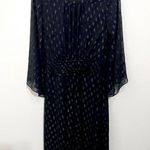 Ramy Brook NWT Julie Kimono Style Sleeve Metallic Wrap Dress Size 2 Photo 2