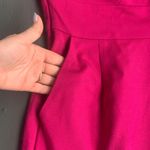 Trina Turk Ruffle One Shoulder Magenta Dress Photo 3