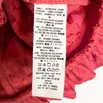 Free People  Coral Pink Floral Lace Ruffle Short Mini Skirt 4 Photo 12