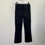 frame denim NWT Le Crop Mini Boot Raw Stagger Tilt Black Jeans Womens Size 26 Photo 6