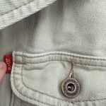 Levi's Green Cotton Denim Cropped Khaki Jacket Y2k Style Size Large Photo 4