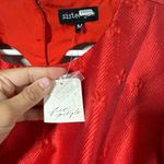 NWT Sister Jane Jacquard Mini Dress With Open Heart Back Sz Medium Red Photo 8