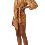 4SI3NNA Alora Dress in Gold Medium Womens Mini Polka Dot Cocktail Party Photo 9